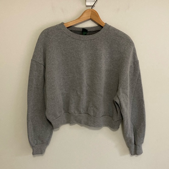 Wild Fable Cropped Gray Crewneck Sweatshirt, Women’s Size XXL - Picture 1 of 7